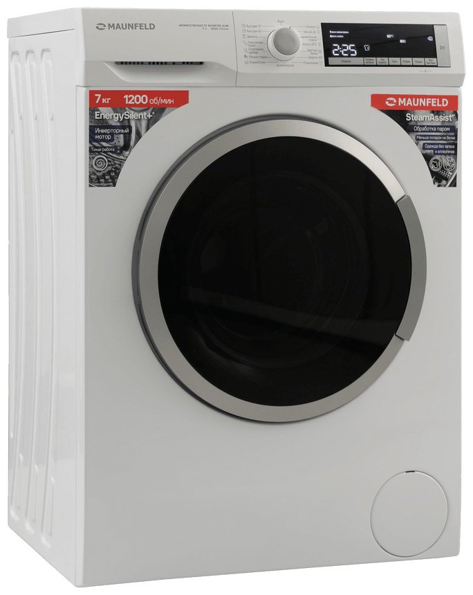 Стиральная машина MAUNFELD MFWM127WH200 ST INVERTER SLIM белый купить,NaN