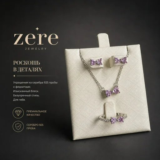 Набор Zere ZR290425 серебро 6.8гр 17р
