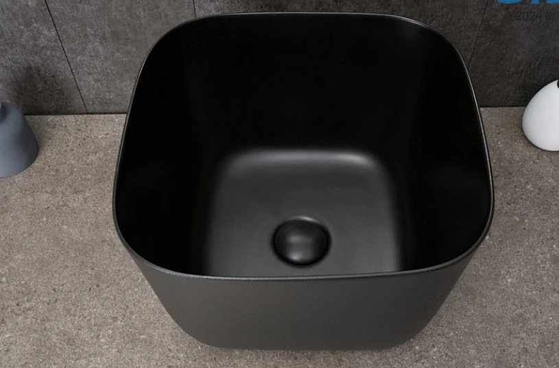 Раковина GID-ceramic N9301bg накладная квадратная 36х36 см, керамика