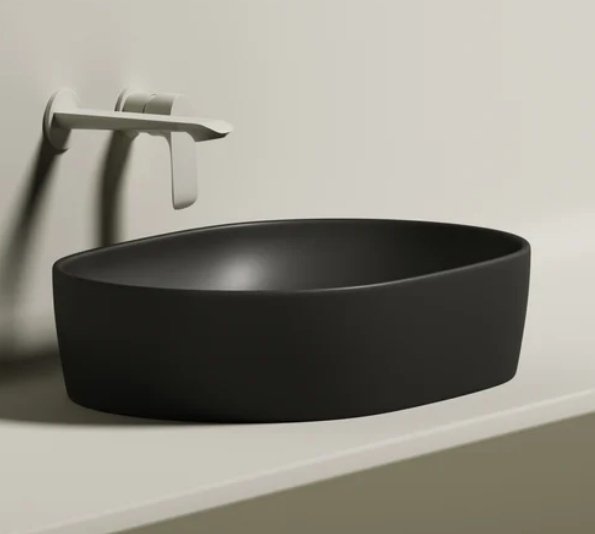 Раковина Ceramicanova CN6047MB накладная овальная 60х41.50 см, санфарфор