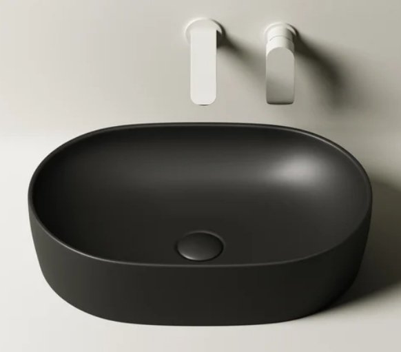 Раковина Ceramicanova CN6047MB накладная овальная 60х41.50 см, санфарфор