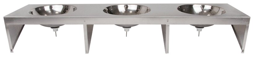 Раковина Oceanus 3-038.2 подвесная прямоугольная 38х38 см, нержавеющая сталь