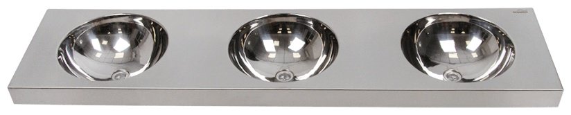 Раковина Oceanus 3-038.2 подвесная прямоугольная 38х38 см, нержавеющая сталь