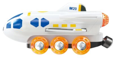 Поезд Hape Космический Поезд Инопланетные приключения E3872_HP, пластик, металл, белый