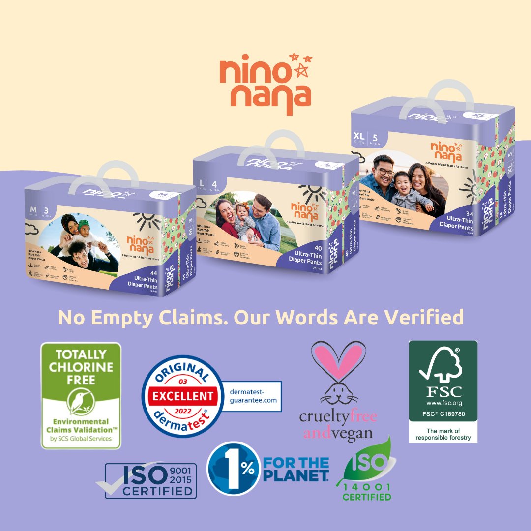 Подгузники-трусики Nino Nana Nino Nana L, 5 шт