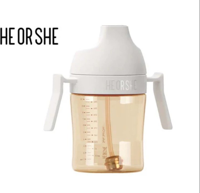 Поильник с трубочкой HEORSHE Dental Care Sippy Cup, 300 мл, пластик/силикон