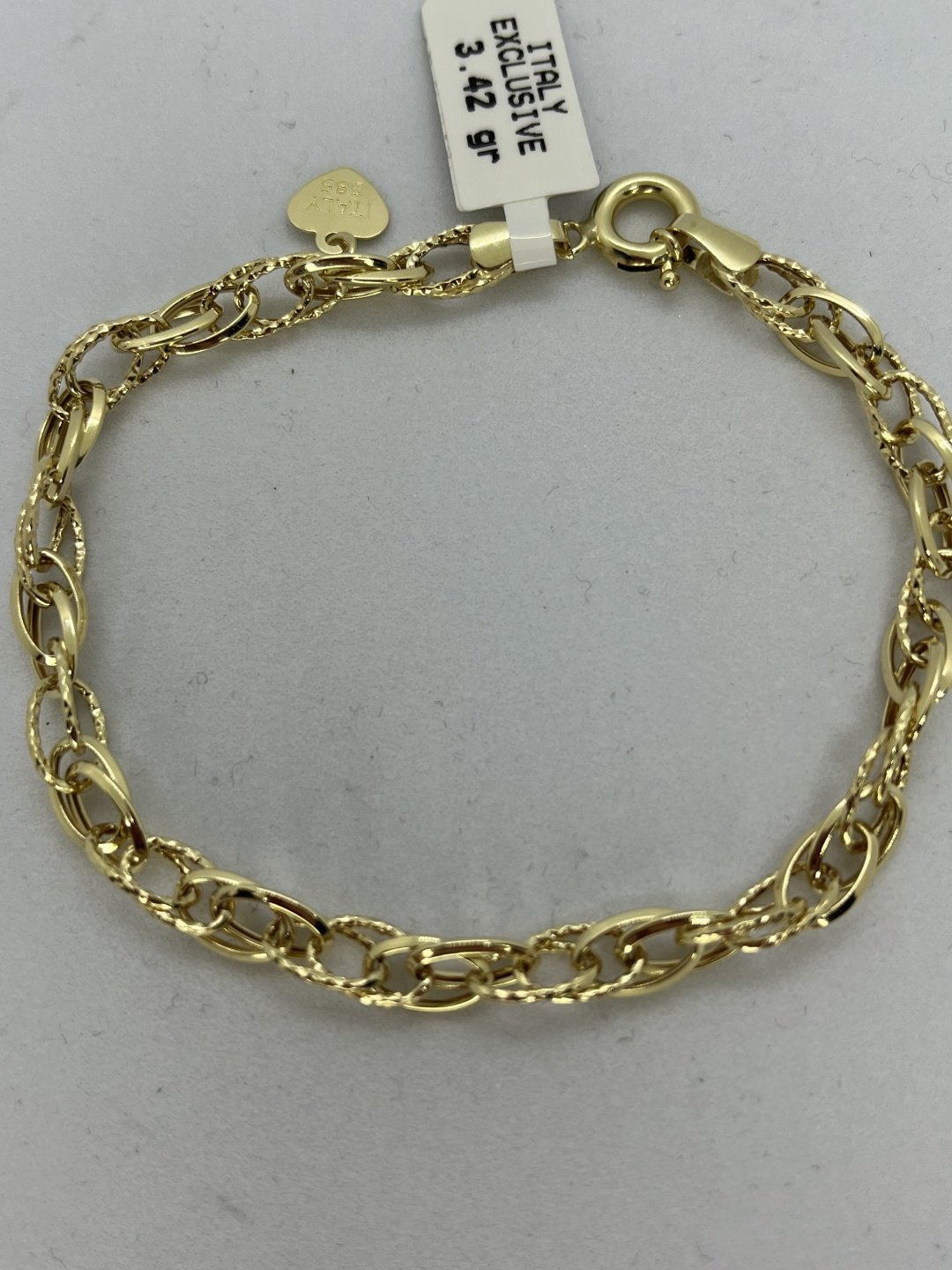 Браслет Timuchin Gold LA1986/450 длина 19 см, вес 3.42 г золото, плетение отсутствует купить,400000