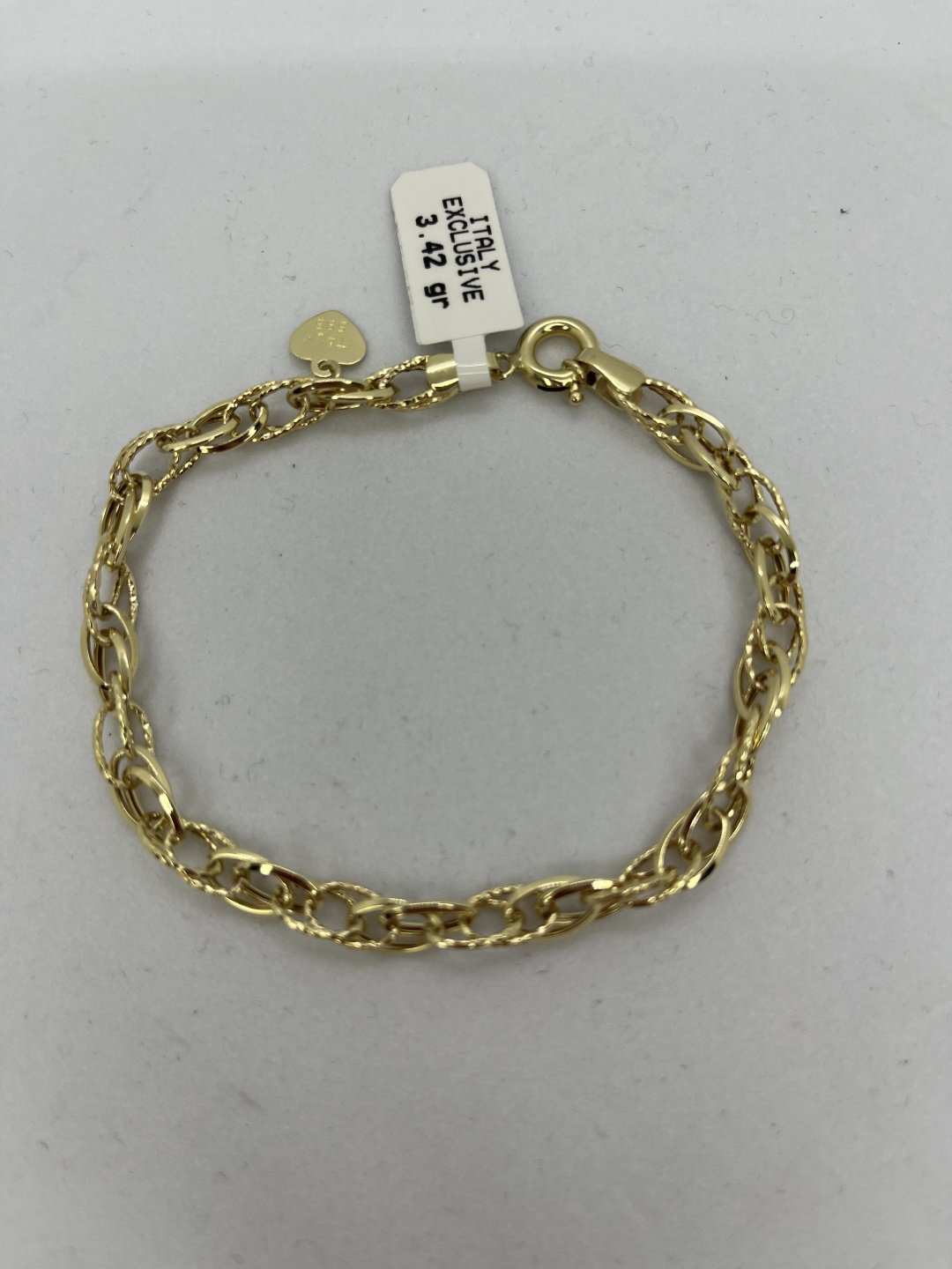 Браслет Timuchin Gold LA1986/450 длина 19 см, вес 3.42 г золото, плетение отсутствует купить,400000