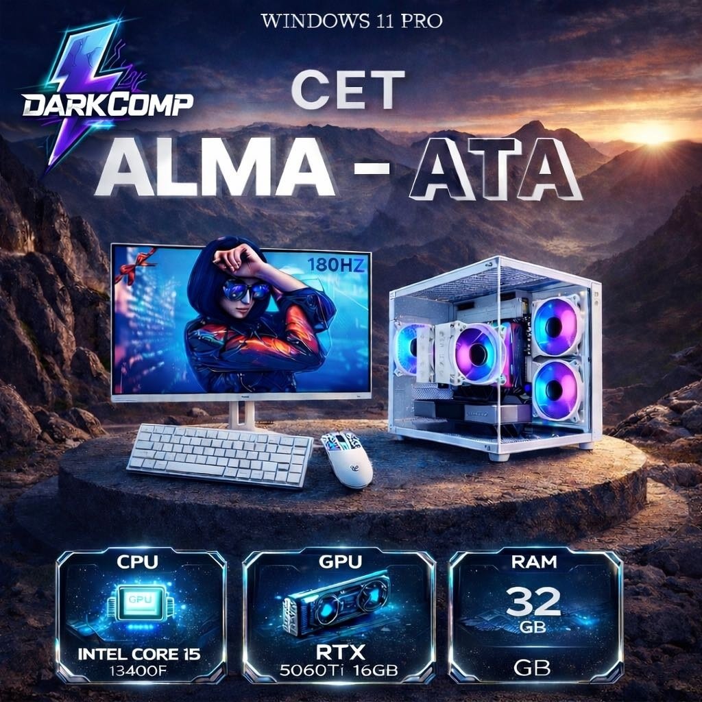 DARKCOMP i5-13400F / RTX 5060 Ti 16 Гб / 32 Гб / SSD 1000 Гб / Win 11 Pro купить,NaN