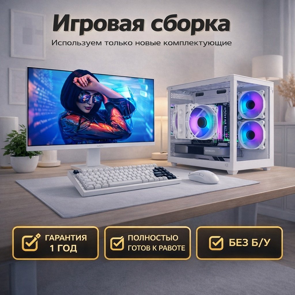 ITBRO R5 7500F / RTX 5060 8 Гб / 32 Гб / SSD 1000 Гб / Win 11 Pro купить,NaN