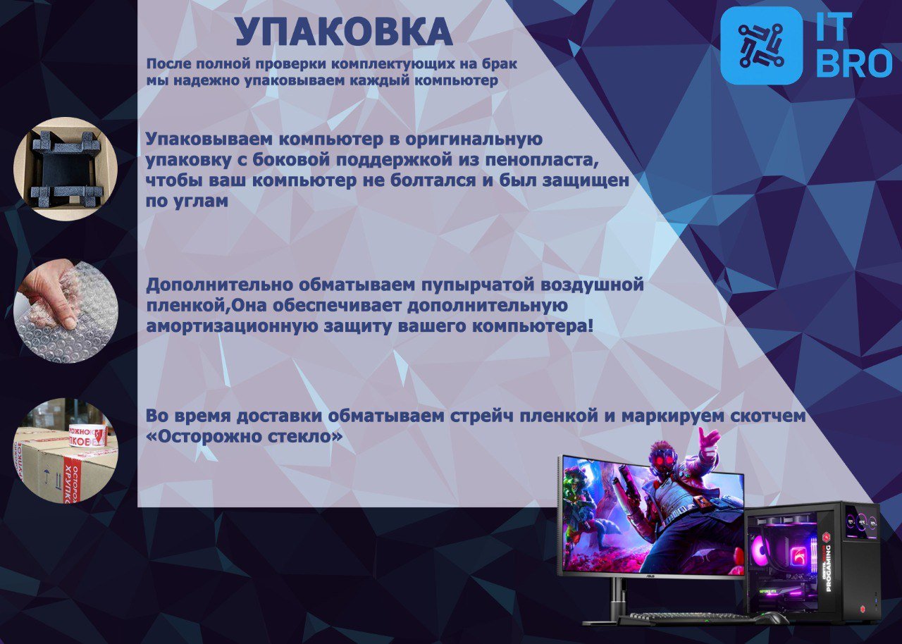 ITBRO i5-12400F / RTX 4060 8 Гб / 32 Гб / SSD 1000 Гб / Win 11 Pro купить,NaN
