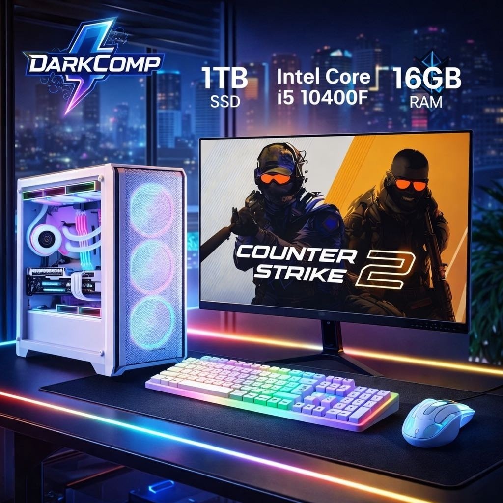 DARKCOMP i5-10400F / RTX 4060 8 Гб / 16 Гб / 500 Гб SSD 1000 Гб / Win 11 Pro