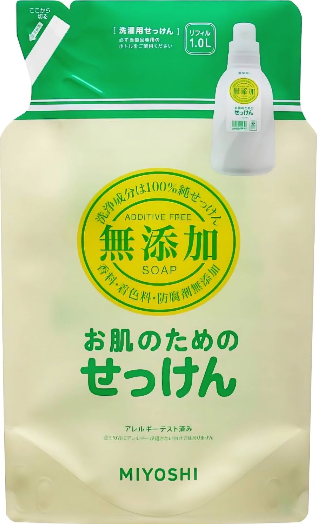 Miyoshi MIYOSHI Additive Free Laundry Liquid Soap 1 л купить,NaN