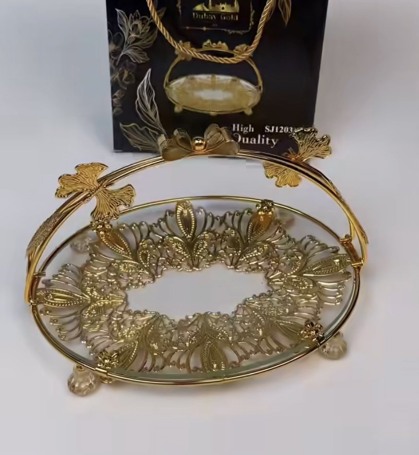 Dubay gold фруктовница Дубай овальная 1 шт купить,4000