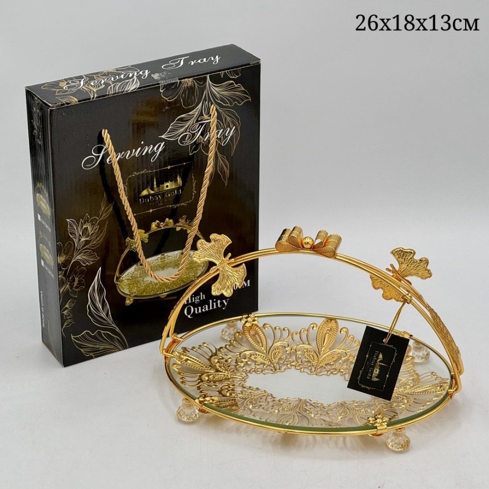 Dubay gold конфетница 1203 овальная 1 шт купить,3500