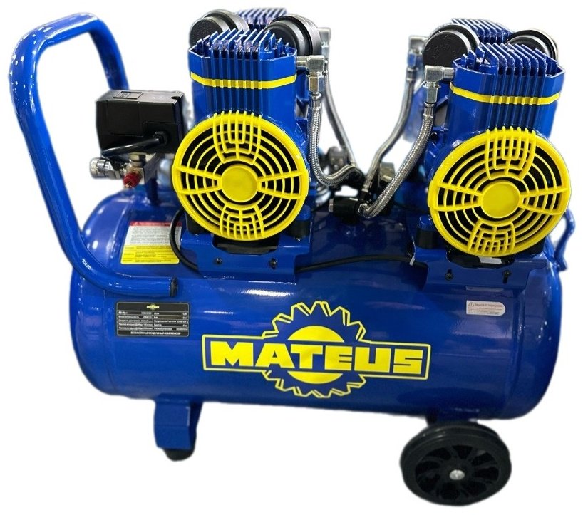 Компрессор безмасляный Mateus MS03404 (2-900X2F40 220V/50hz), 8 бар купить,NaN