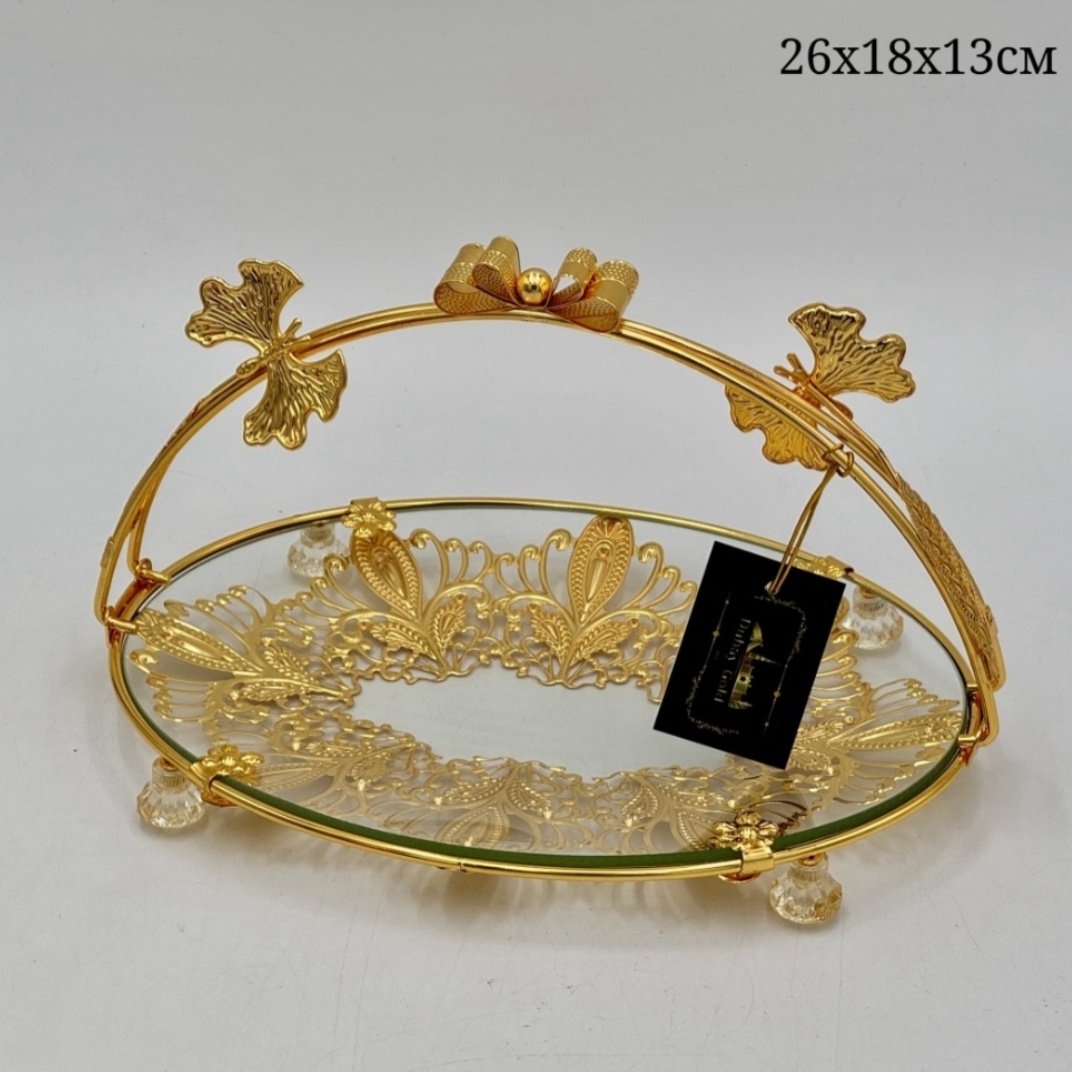 Dubay gold конфетница 1203 овальная 1 шт купить,3500