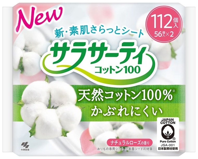 Kobayashi прокладки ежедневные Natural Cotton 112 шт купить,NaN