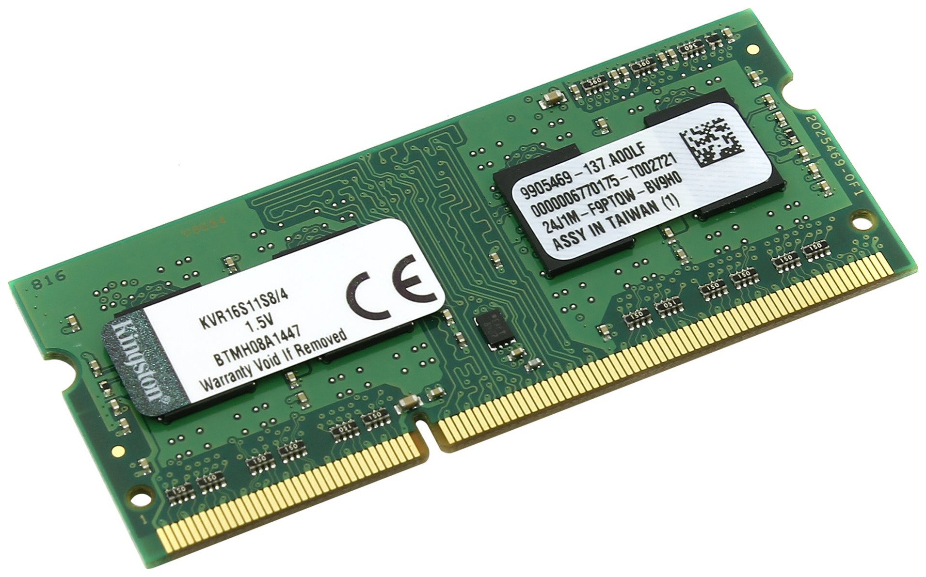 Оперативная память Kingston ValueRAM KVR16S11S8/4 PC3-12800 4Gb