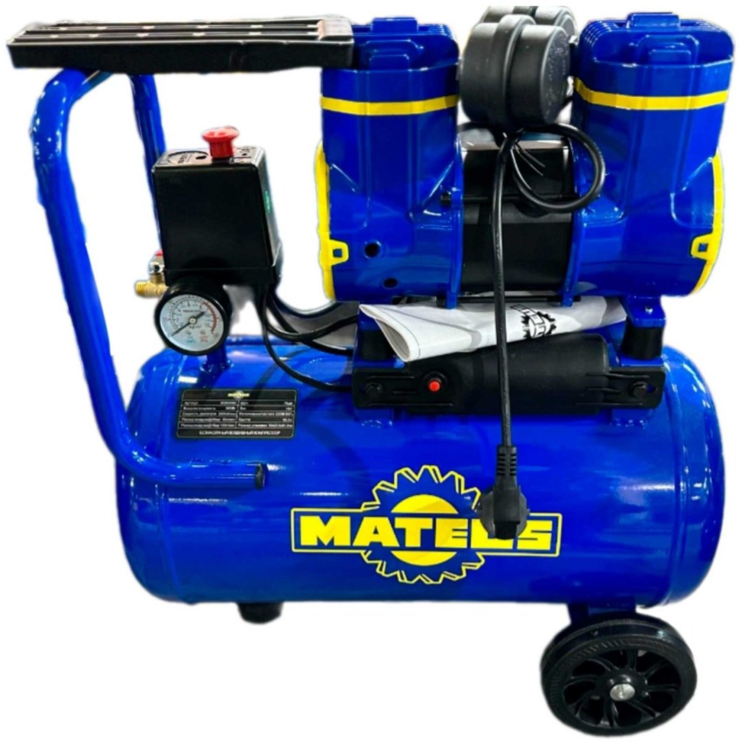 Компрессор безмасляный Mateus MS03402 (2-900F18 220V/50HZ), 8 бар