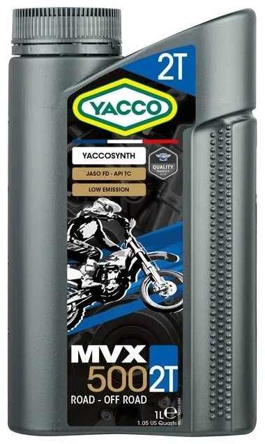 Моторное масло Полусинтетическое Yacco MVX 500 2T 1 л купить,NaN