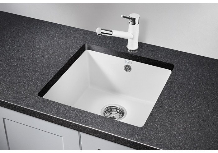 Кухонная мойка GRANULA 4451 46х46х21 см, кварцевый песок, тон белый купить,223200