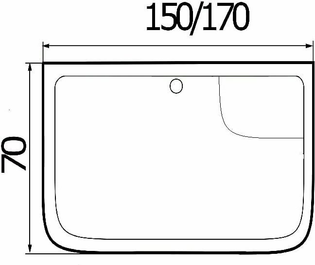 Ванна Wemor WEMOR 150 150x70 см, акрил