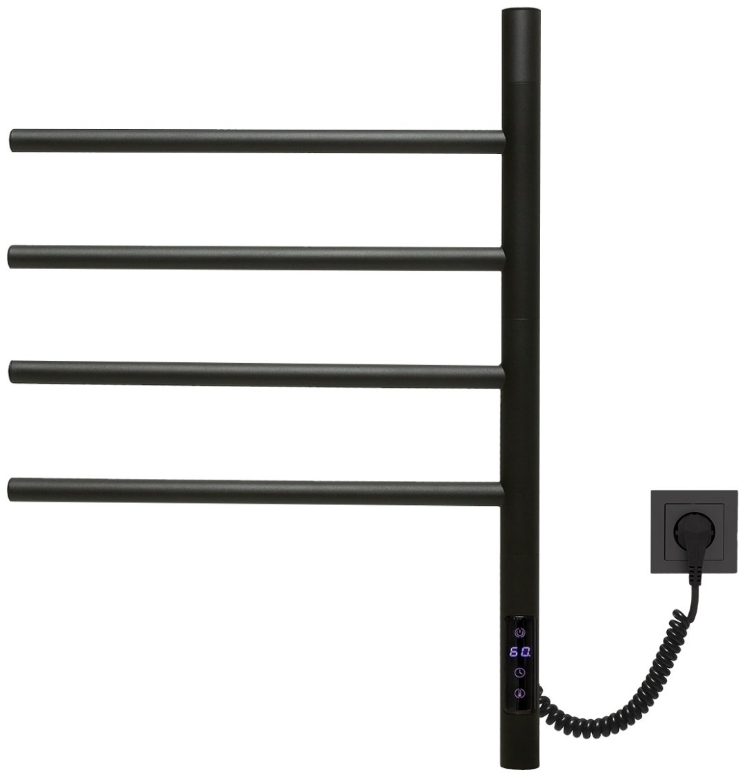Полотенцесушитель электрический Vincea VTD-1S1CBE, лесенка 43x60 см