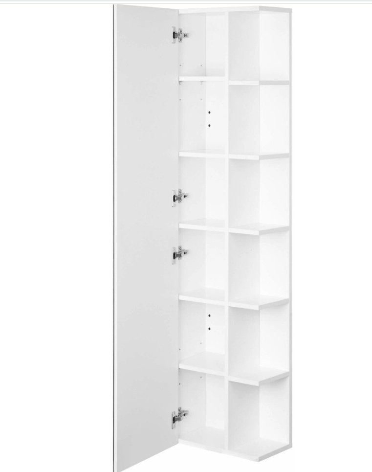 Шкаф навесной AQUATON K0000095741, 40x23x160 см, белый