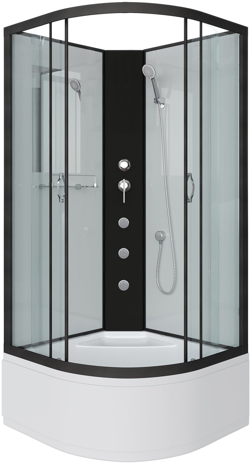 Душевая кабина Niagara NG-6707-14BKG, 200х80 см, высокий поддон купить,NaN