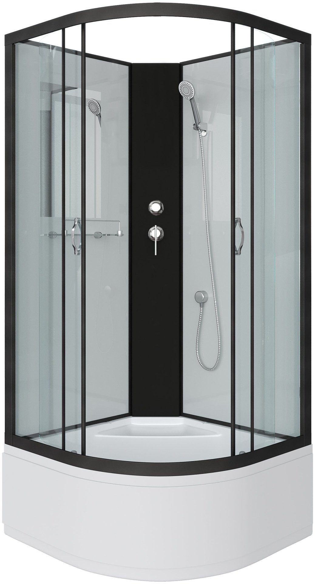 Душевая кабина Niagara NG-6707-14BK, 200х80 см, высокий поддон