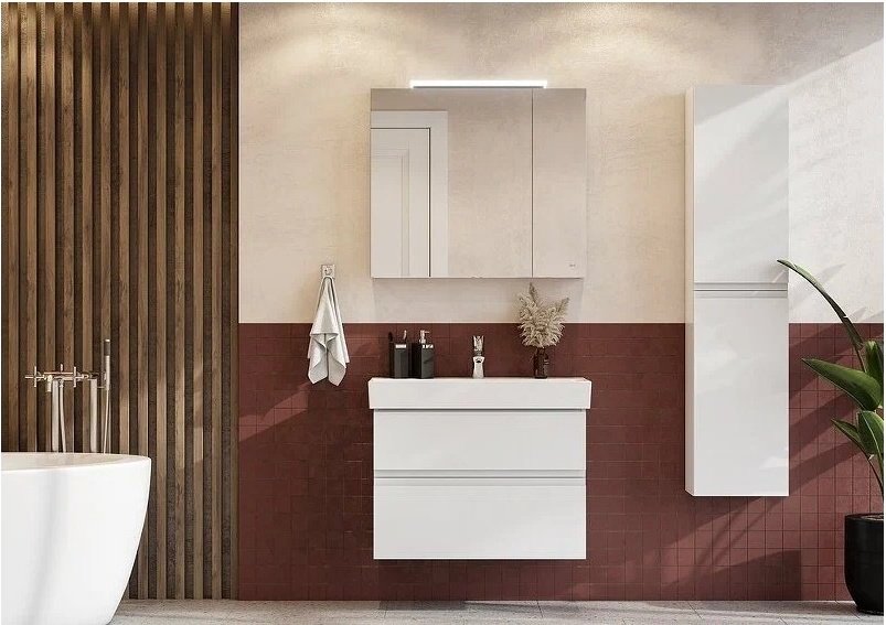 Шкаф навесной Roca OLETA 800, 80x13.7x70 см, белый