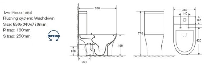 Cerutti унитаз CT7193 санфарфор