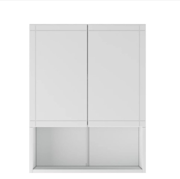 Шкаф навесной KABINKA.KZ Лира, 55x20.5x70 см, белый купить,NaN