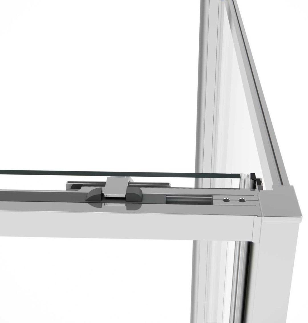 Душевое ограждение KABINKA.KZ двухстенное VSR-1SS9012CL, 1200х2000 мм