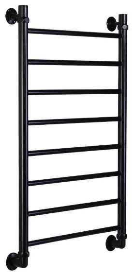 Полотенцесушитель водяной Оптима VLP-1-5080-black-m, лесенка 50x80 см