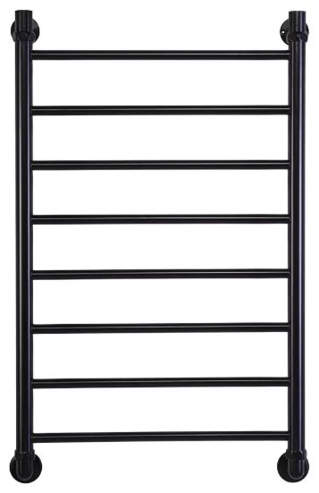 Полотенцесушитель водяной Оптима VLP-1-5080-black-m, лесенка 50x80 см