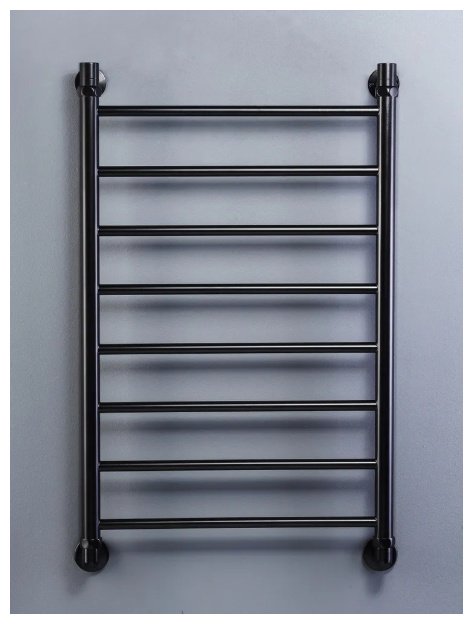 Полотенцесушитель водяной Оптима VLP-1-5080-black-m, лесенка 50x80 см