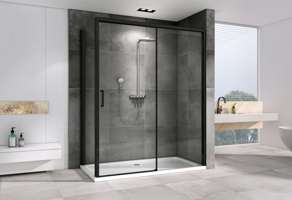 Душевое ограждение Abber двухстенное Komfort AG93160B-S92B, 900х2000 мм купить,NaN