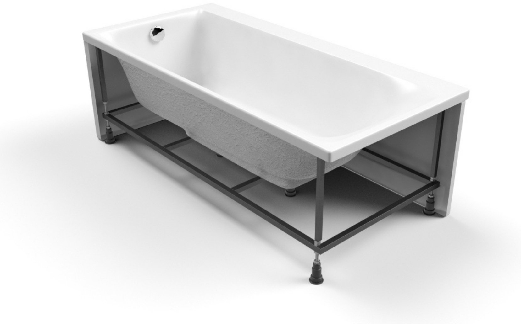 Ванна прямоугольная Cersanit SMART 170x80 см, акрил