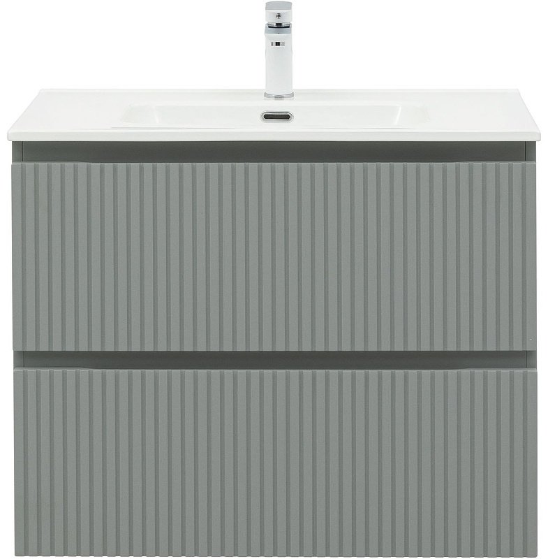 Тумба с раковиной KABINKA.KZ Flat 80 335434, 80x63.7x45.5 см, серый - ForteMarket Тумба с раковиной KABINKA.KZ Flat 80 335434, 80x63.7x45.5 см, серый купить,NaN