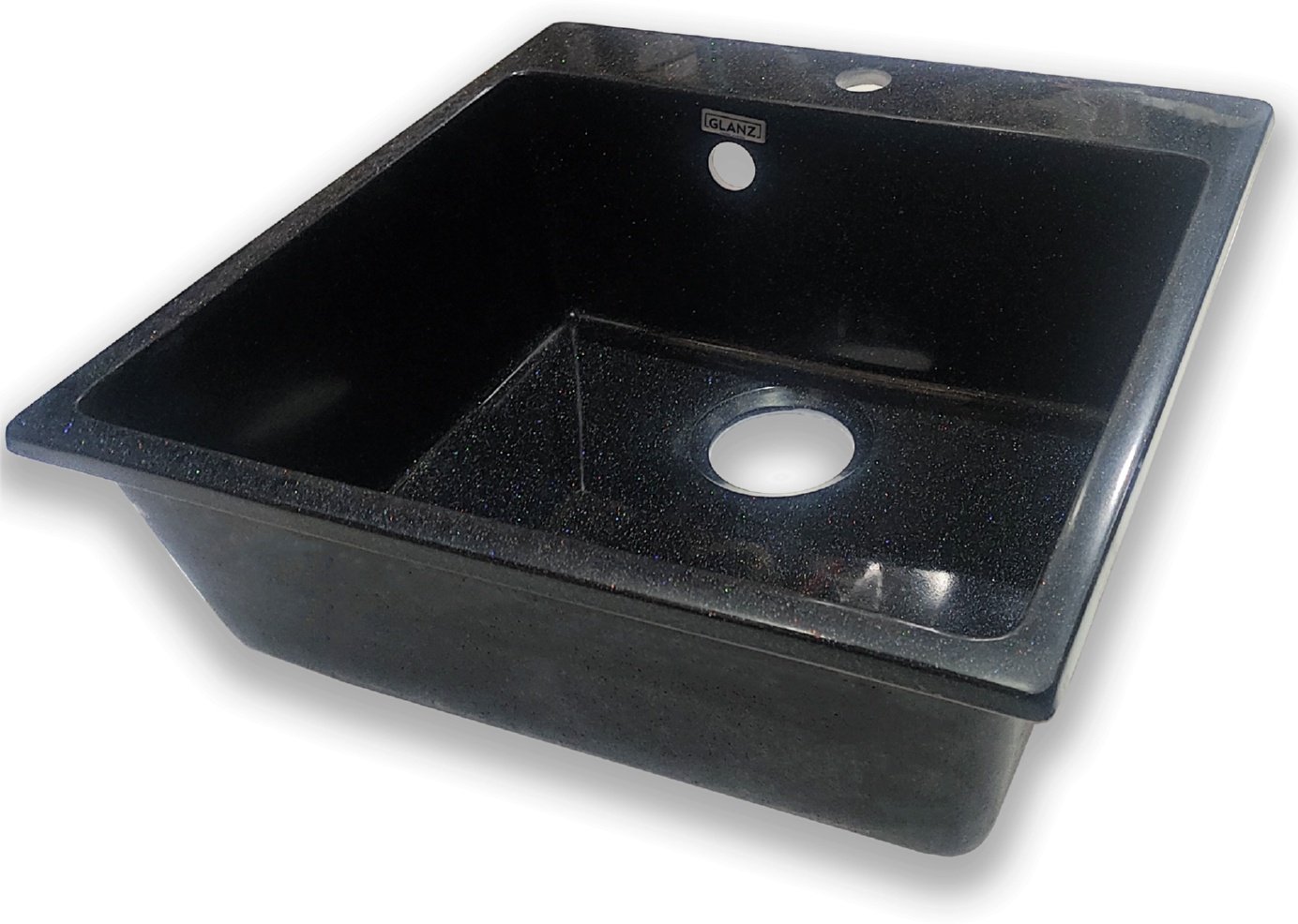 Кухонная мойка Marrbaxx L42/G32 50х50х17.5 см, искусственный мрамор, тон антрацит