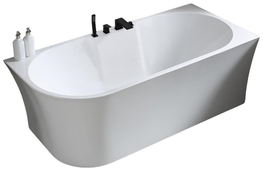 Ванна нестандартная Abber AB9335-1.7 R 170x78 см, акрил