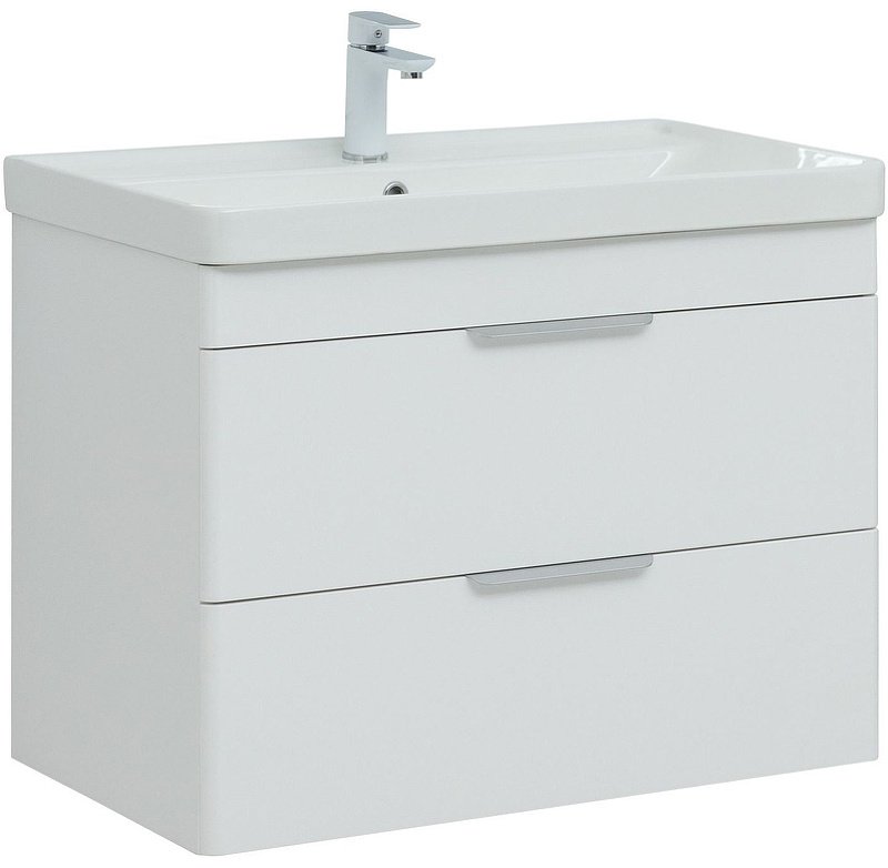 Тумба с раковиной KABINKA.KZ Ирис 80 310146, 79.4x57.2x45.7 см, белый