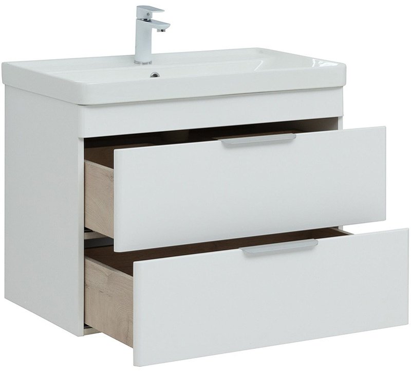 Тумба с раковиной KABINKA.KZ Ирис 80 310146, 79.4x57.2x45.7 см, белый - ForteMarket Тумба с раковиной KABINKA.KZ Ирис 80 310146, 79.4x57.2x45.7 см, белый купить,NaN