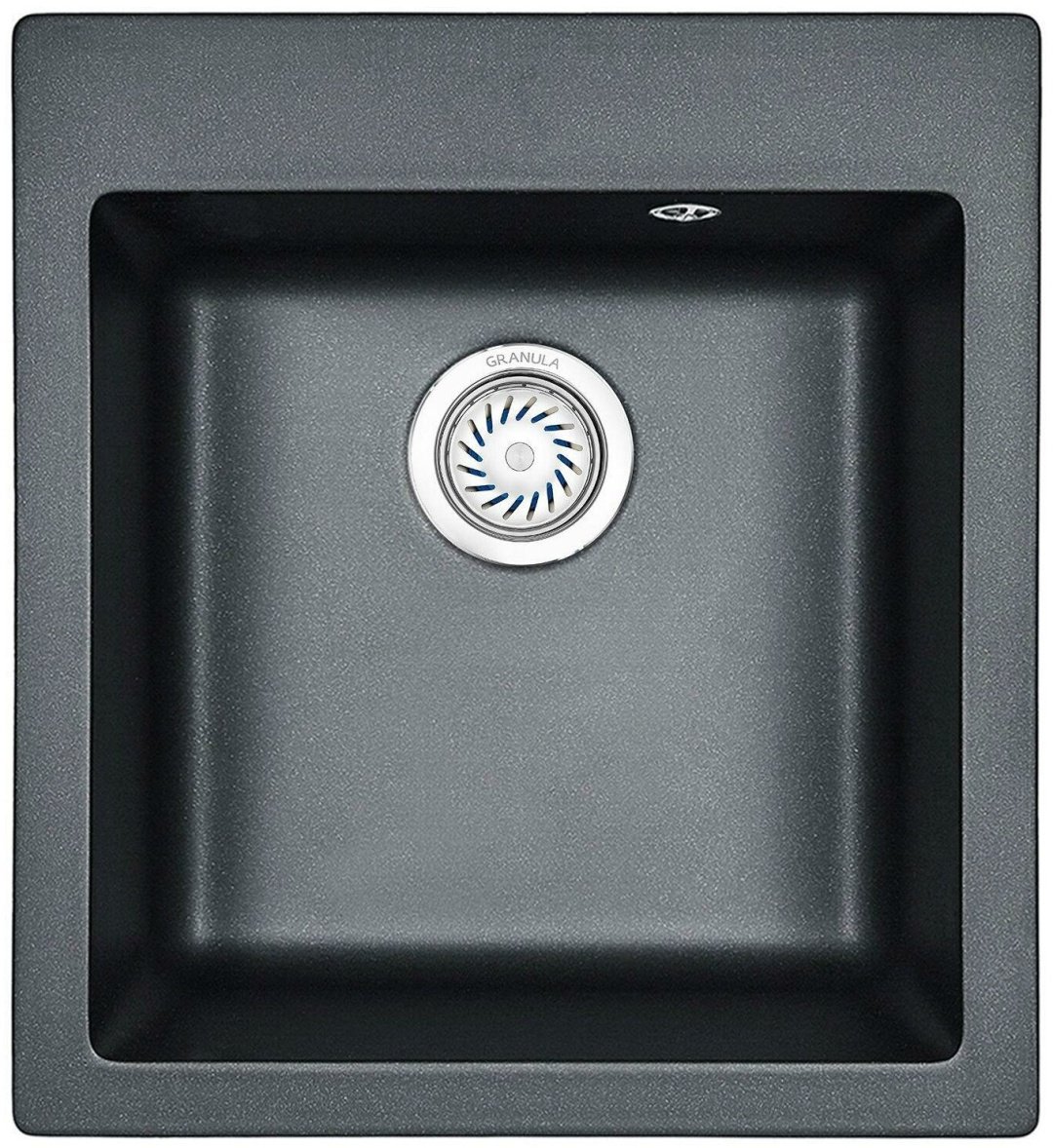 Кухонная мойка GRANULA 4651 47х51х20 см, кварцевый песок, тон шварц