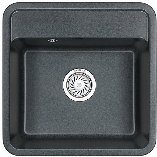 Кухонная мойка GRANULA 5001 50х50х21 см, кварцевый песок, тон графитовый