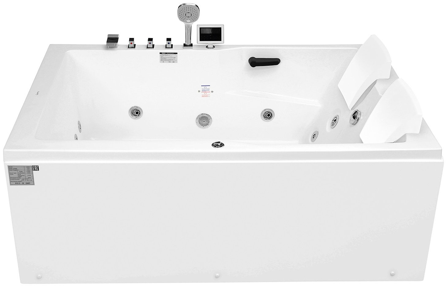 Ванна GEMY G9061 K L 181x120 см, акрил купить,NaN