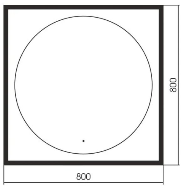 Зеркало настенное Abber 80x80 см купить,NaN
