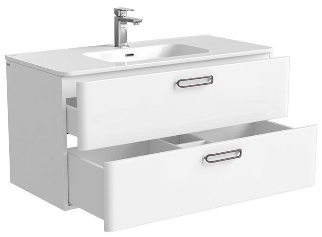 Тумба с раковиной IDDIS BRICK BRI10W1i95K / 0101000i28 , 100x50x45.5 см, белый купить,NaN